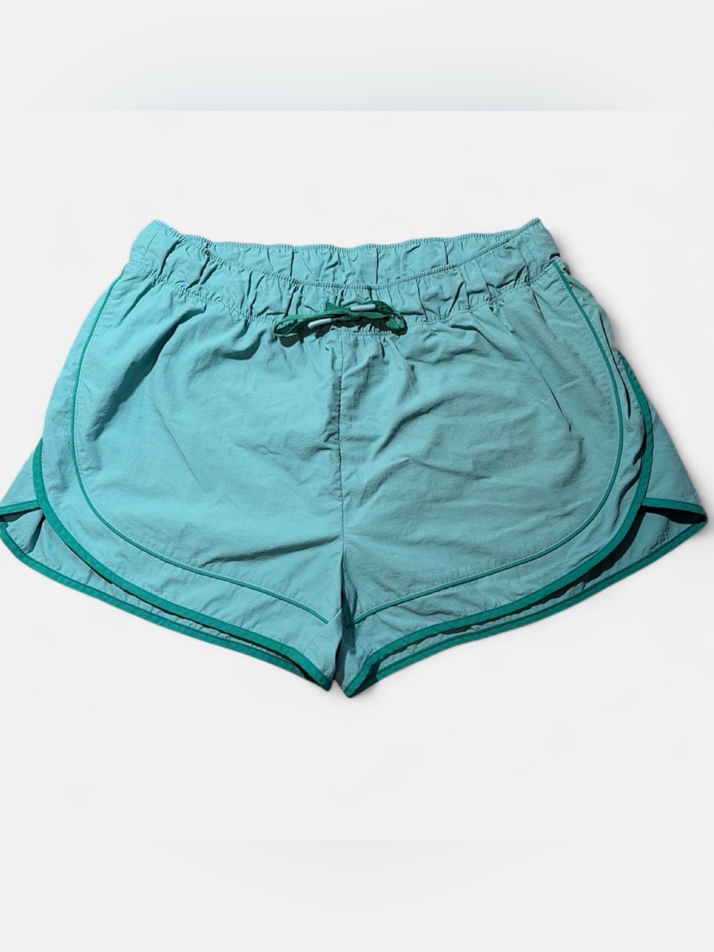 Old Navy Light Teal Athletic Shorts with Dark Teal Trim